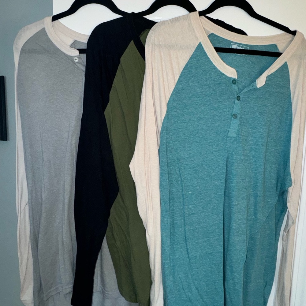 Three (bundle)  Lularoe men’s long sleeve shirts